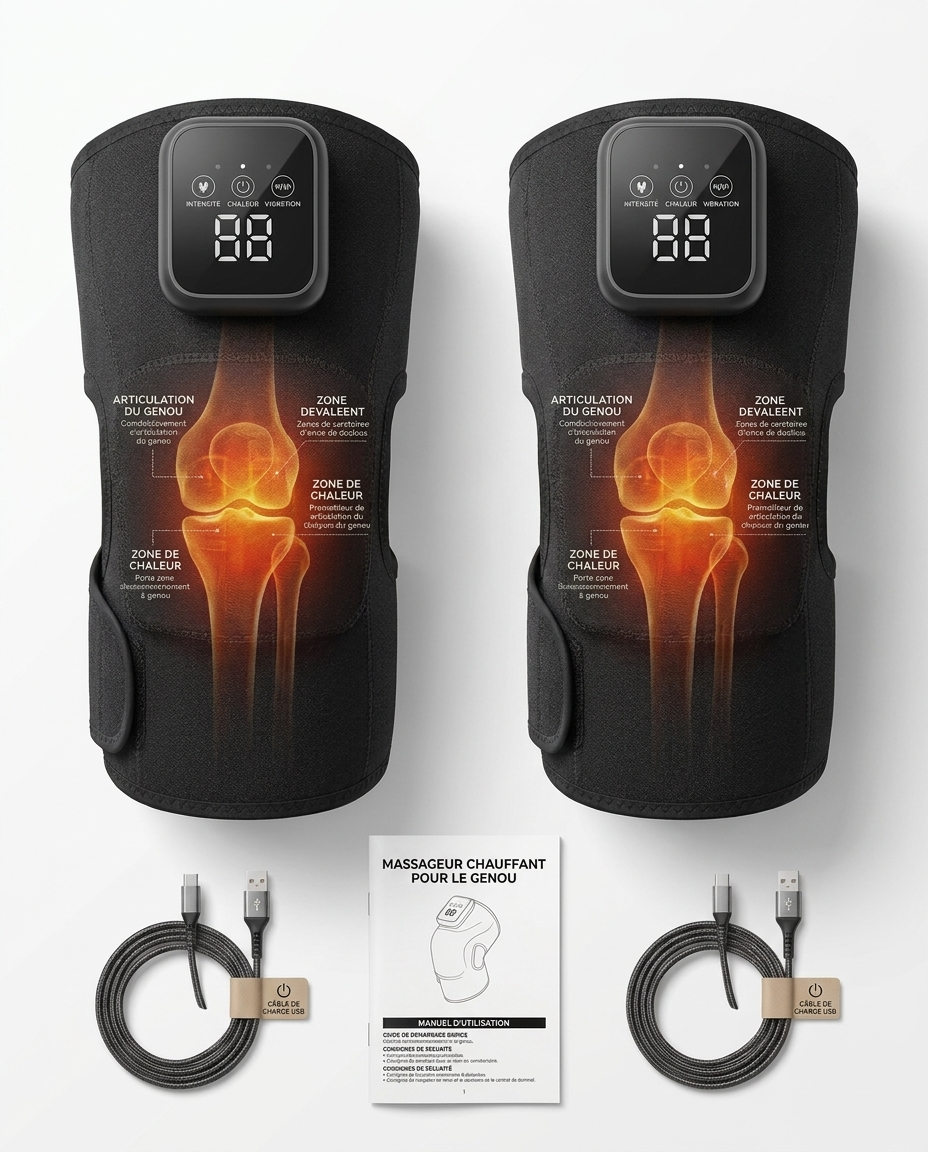 GenoTherm Pro — Genouillère Chauffante et Massante